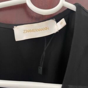 Zimmermann Elegant Black Silk-Blend Top